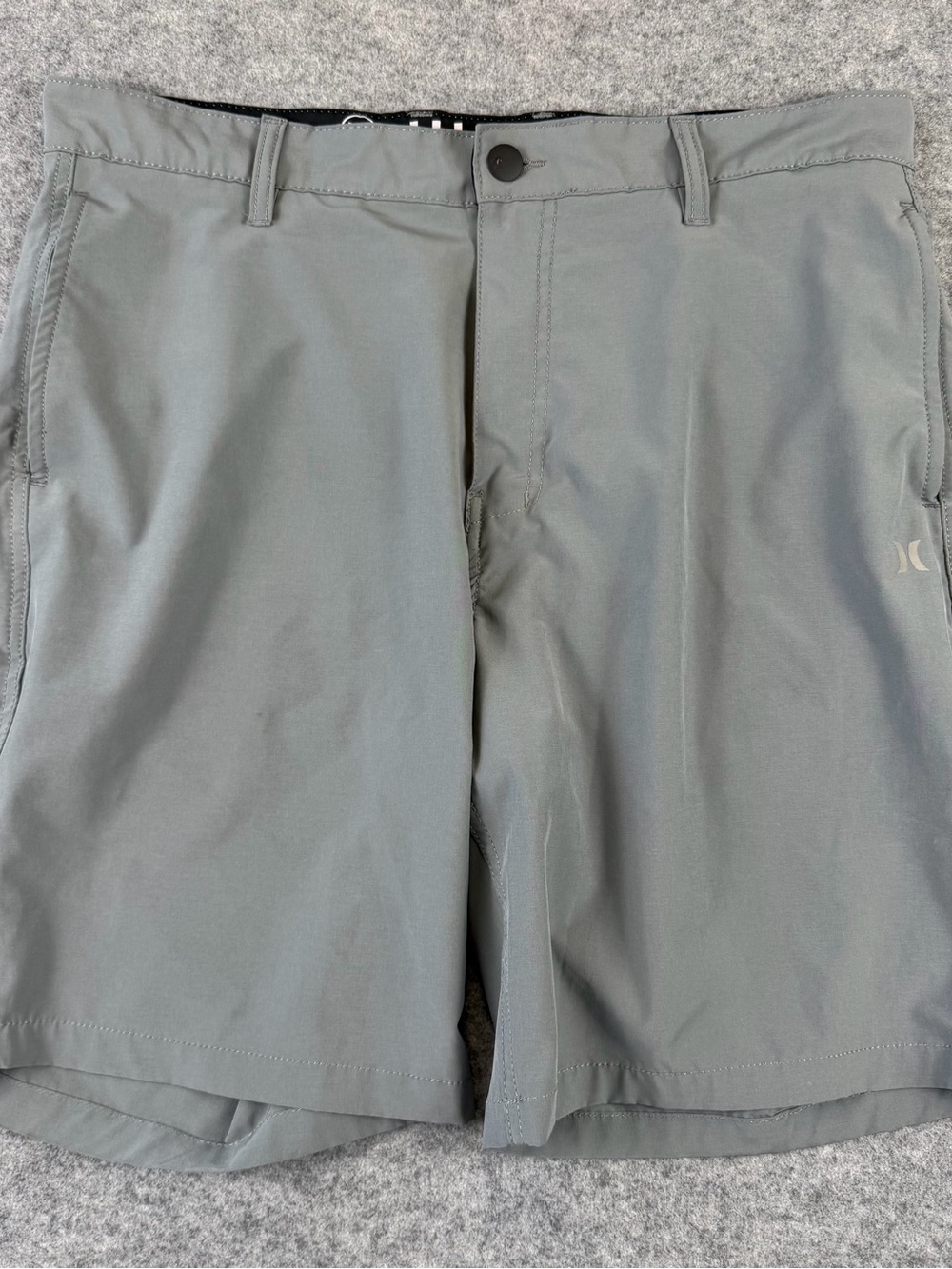 Hurley Men’s 36 Hybrid Walk Shorts All Day Gray Stretch Quick Dry